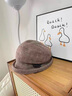 瑪麗亞·古琦（MARJA KURKI）保暖羊毛帽子女士秋冬送愛(ài)人 簡(jiǎn)約貝雷帽禮帽 時(shí)尚休閑帽 淺咖色 曬單實(shí)拍圖