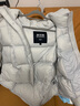 波司登（BOSIDENG）新款羽絨服女短款90絨泡芙時(shí)尚脫卸帽厚冬季保暖外套B250243152 晨霧冷灰8F98 M 165/88A充絨量226g 體重約125-140斤 曬單實(shí)拍圖