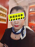恒源祥絲綢真絲桑蠶絲小三角方巾絲巾女春秋護頸圍脖子紗巾薄圍巾50歲 大H字母53真絲深藍 曬單實(shí)拍圖