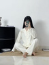 貓人【100%純棉】25年新品女士睡衣女長(cháng)袖套裝高端全棉外穿情侶家居服 曬單實(shí)拍圖