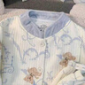 9i9月子服純棉10A抗菌秋冬3層保暖孕婦產(chǎn)后哺乳喂奶家居服套裝A153 曬單實(shí)拍圖