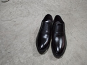 蜻蜓牌秋季皮鞋男真皮透氣商務(wù)正裝棉鞋增高爸爸鞋內增高6CM一腳蹬黑色 不增高 39 曬單實(shí)拍圖