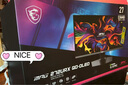 微星（MSI）27英寸 4K240Hz 滿血DP2.1 OLED顯示器 游戲電競(jìng)電腦顯示屏 TYPE-C 98W MPG 272URX QD-OLED流光 曬單實(shí)拍圖