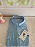 U.S. POLO ASSN.襯衫男春秋長(cháng)袖白色休閑工裝外套高端免燙抗皺寬松藍色男士襯衣 曬單實(shí)拍圖