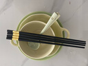 佩爾森碗盤餐具整套奶油風(fēng)家用小清新整套高顏值碗盤筷餐具整套 9件套 曬單實拍圖