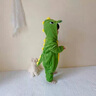 G.DUCKKIDS童裝兒童睡衣男童連體珊瑚絨恐龍睡袋寶寶秋冬加厚家居服小童冬季 淺綠色 120 建議110-120cm6-7歲cm 曬單實(shí)拍圖
