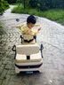 夢(mèng)多福兒童電動(dòng)摩托車(chē)三輪遙控玩具車(chē)可坐雙人寶寶0-12歲小孩一周歲禮物 奶油咖【12V+雙驅+遙控+大座椅】 男孩生日禮物女孩3-6歲 曬單實(shí)拍圖