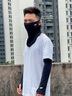啄木鳥(niǎo)（TUCANO）冰絲防曬面罩男士夏季防紫外線(xiàn)全臉口罩騎行透氣冰袖面巾護頸脖套 深灰套裝【面罩+冰袖】 曬單實(shí)拍圖