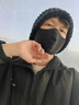 蒙口比鄰騎行防風(fēng)面罩男士冬季電動(dòng)車(chē)護耳朵保暖冬天滑雪口罩耳包防凍耳罩 黑色【主圖款】 曬單實(shí)拍圖