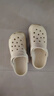 名創(chuàng)優(yōu)品（MINISO）洞洞鞋女男夏季外穿沙灘涼鞋防滑厚底踩屎感包頭涼拖鞋骨白38-39 曬單實拍圖