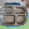 NCNE德國品質(zhì)飯盒兒童小學(xué)生專(zhuān)用不銹鋼上學(xué)分格午餐盒男生帶飯便當 藍色316套裝【飯盒+316湯碗+大手提包+勺筷】 1500L 曬單實(shí)拍圖