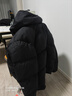 鴨鴨（YAYA）【255充絨】戶(hù)外極寒加厚男士短款羽絨面包服時(shí)尚保暖羽絨服外套 黑色 3XL (190) 曬單實(shí)拍圖