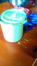 可愛卡通小熊玻璃杯ins風高顏值帶吸管咖啡杯水杯情侶杯 黃色小熊玻璃杯 400ml 1只 曬單實拍圖