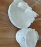 京東京造 碗盤(pán)餐具整套 碗具套裝喬遷之喜骨瓷陶瓷家用 飯碗4.5英寸*6 曬單實(shí)拍圖