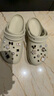 CROCS卡駱馳厚底云朵洞洞鞋|206750 骨白色-2Y2 36/37(230mm) 曬單實(shí)拍圖
