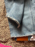 moussy【熱銷爆款】褲王新款直筒水洗毛邊牛仔褲010GAS11-5440 藍(lán)色 L 曬單實(shí)拍圖