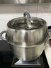 美廚（maxcook）316L不銹鋼蒸鍋二層28cm家用復(fù)底蒸煮湯鍋燃?xì)庠铍姶艩t通用MCZ893 曬單實(shí)拍圖