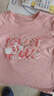 巴布豆女童長(cháng)袖t恤春秋新款兒童純棉上衣圓領(lǐng)百搭可愛(ài)粉色女孩打底衫 粉 手繪巴布妮 130 曬單實(shí)拍圖