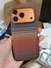 PITAKA適用蘋(píng)果iPhone17Pro手機殼相機按鍵全包新款MagSafe磁吸凱夫拉芳綸碳纖維紋裸機手感保護套 日落 曬單實(shí)拍圖