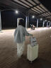 SOO行李箱多功能箱包拉桿箱學(xué)生大容量旅行密碼箱皮箱杯架白色24英寸 曬單實(shí)拍圖