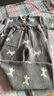 古今（GUJIN）暖暖半邊絨長(cháng)袖睡衣女春秋冬家居服睡褲毛衣開(kāi)衫可外穿大碼套裝 曬單實(shí)拍圖
