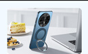 艾美辰【360°旋轉(zhuǎn)支架】適用華為mate70pro手機殼優(yōu)享版 mate70pro+保護殼 鏡頭全包超薄磨砂硅膠商務-黑 曬單實拍圖