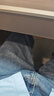 增致牛仔2025青少年男士牛仔褲男春季男款寬松直筒哈倫休閑褲子男褲 曬單實(shí)拍圖