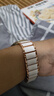 BHO適用華為gt4/gt5表帶女款watch5仿真陶瓷watch gt5pro/gt4白色女士生時(shí)尚夏天夏季41/42mm透氣防水 【仿陶瓷·玫金色】18mm接口通用 曬單實(shí)拍圖