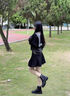 ZUOSAISI品牌馬丁靴女厚底內(nèi)增高短靴女2025秋冬新品女靴英倫風(fēng)靴子女 黑色平底款4.5cm 34 曬單實拍圖