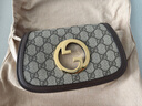古馳Blondie系列腰包雙G徽標按 皮革奢侈品 男士背包休閑旅游現貨秒發(fā) 烏木色 120cm 曬單實(shí)拍圖
