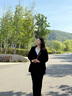 MsShe【100%綿羊毛】大碼女裝2025秋冬胖mm長(cháng)款雙面毛呢大衣外套 中款-黑色現貨 3XL 曬單實(shí)拍圖