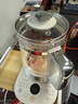 九陽（Joyoung）1.8L全玻璃沸萃養(yǎng)生壺煮茶器 316L雙鋼加長茶籃 輕音燉煮 0膠水0異味0重金屬家用電燒水壺18WY20R 曬單實(shí)拍圖