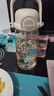 樂扣樂扣（LOCK&LOCK）萌趣雙飲塑料杯吸管直飲兩用大容量卡通戶外便攜水杯900ML白色 曬單實拍圖