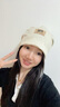 晴川目產(chǎn)婦月子帽女夏季薄款孕婦產(chǎn)后出院防風(fēng)堆堆帽大頭圍睡覺(jué)可戴帽子 米色 曬單實(shí)拍圖