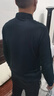 恒源祥長袖T恤男士翻領(lǐng)含桑蠶絲春秋季polo男裝 藏青 L175/92A  曬單實(shí)拍圖