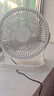 電風(fēng)扇家用桌面小風(fēng)扇臺扇USB直插電扇學(xué)生宿舍辦公室臺式桌面迷你小電扇學(xué)生宿舍床上小臺扇 8寸兩檔調節+延長(cháng)線(xiàn)（白色） 曬單實(shí)拍圖