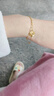 中國黃金（CHINA GOLD）黃金手鏈莫比烏斯金手鏈女士足金送媽媽老婆女友生日情人節禮物 莫比烏斯雙層手鏈+摯愛(ài)玫瑰禮盒 曬單實(shí)拍圖