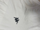 卡帕Kappa短袖t恤男純棉夏季薄款背靠背圓領(lǐng)寬松大碼胖子運(yùn)動(dòng)半袖白色體恤 白色 2XL （145-165斤左右） 曬單實(shí)拍圖