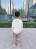 G.DUCKKIDS男寶寶加絨衛衣套裝一體絨秋冬2024新款春秋裝衣服兒童時(shí)尚帥氣潮 卡其色 XL帽子小熊套裝   加絨  80 身高70-80厘米1-2歲 曬單實(shí)拍圖