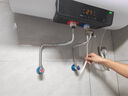 美的（Midea）儲水式電熱水器家用洗澡60升家電國家補貼2200W速熱一級能效節能安全防護加長(cháng)防電墻F6021-X1(S) 曬單實(shí)拍圖
