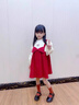 G.DUCKKIDS小黃鴨公主裙女童連衣裙秋裝嬰兒童裙子一周歲禮服女寶寶抓周衣服 紅色周歲禮服裙 90 建議1~2歲【 80-90cm】cm 曬單實(shí)拍圖