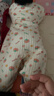 婧麒新生嬰兒連體衣秋冬季小月齡寶寶夾棉衣服嬰幼兒外出服睡衣秋 米-滿印西紅柿保暖連體衣 66cm  【3-6個(gè)月建議體重6.8-8.9kg】 曬單實(shí)拍圖