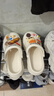 森馬洞洞鞋女2026夏季新款外穿舒適踩屎感包頭拖鞋女厚底增高沙灘涼鞋 米白 35-36 曬單實(shí)拍圖