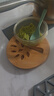 隔熱墊餐桌 圓形16cm*4片 竹墊隔熱耐高溫砂鍋湯鍋茶杯墊 曬單實(shí)拍圖