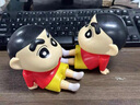 喆煒可愛(ài)日漫蠟筆小新睡袍小新野原新之助模型桌面擺件創(chuàng  )意擺件手機支 我是一只紅衣小新 曬單實(shí)拍圖
