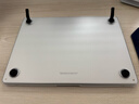 奔維斯macbook air/Pro保護殼2025款蘋(píng)果筆記本電腦磨砂殼14.2寸外殼M2/M3/M4自帶支架耐磨防刮超薄硬殼 【有支架】磨砂白 【Air】M4版2025年款（13.6寸） 曬單實(shí)拍圖