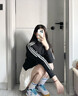 阿迪達(dá)斯 （adidas）三葉草外套女裝秋季新款三條紋健身訓(xùn)練運(yùn)動服立領(lǐng)防風(fēng)休閑夾克 IY7278 M 曬單實(shí)拍圖