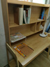 華舟書桌家用現(xiàn)代簡約電腦桌臥室?guī)軐W(xué)習(xí)桌辦公桌1.1米原木色單桌 曬單實拍圖