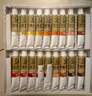 馬利（Marie's）國畫(huà)顏料盒裝24色12ml 水墨畫(huà)山水畫(huà)套裝 毛筆墨汁水桶筆架調色盤(pán)毛氈宣紙工具箱國畫(huà)顏料套裝 曬單實(shí)拍圖