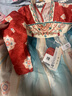 萌乎瑤光漢服中秋女童春秋超仙襦裙兒童刺繡古裝公主連衣裙 紅色 100 曬單實(shí)拍圖